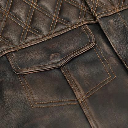 Liberty Knight - Lowcut Blaze Lowside Men's Leather Vest