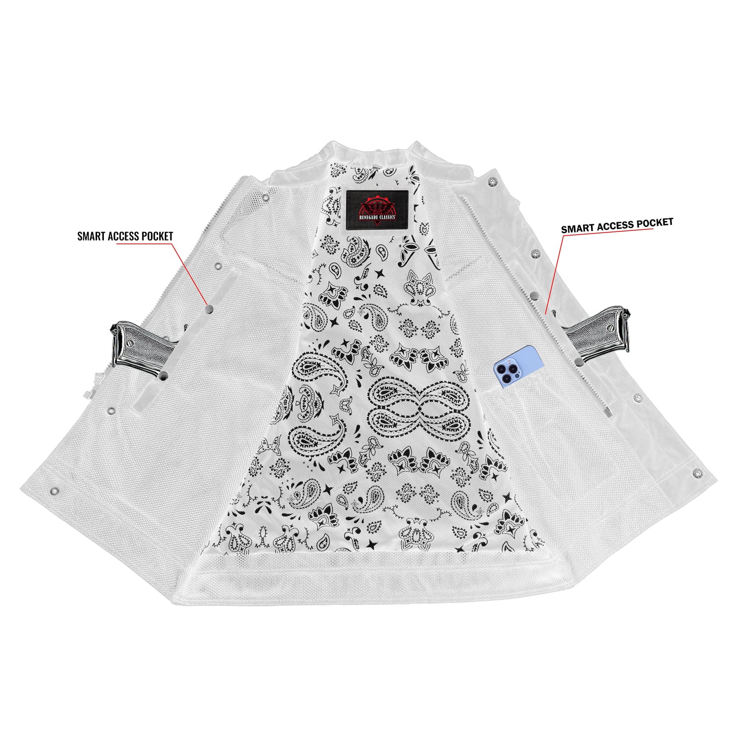 Vapor Shield Men’s Textile Motorcycle Vest