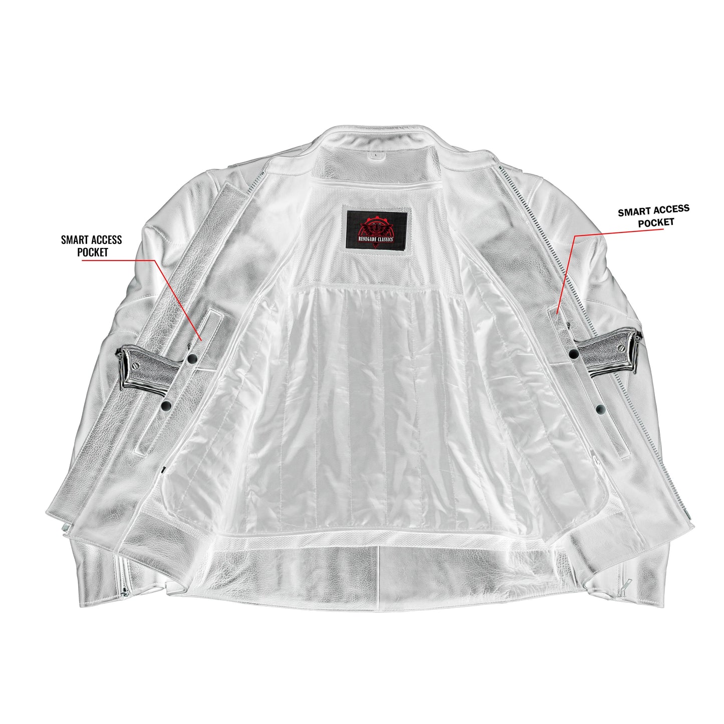 Tarmac Mens Leather Motorcycle Jacket