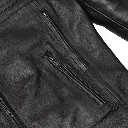 Tarmac Mens Leather Motorcycle Jacket