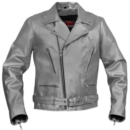 Iron Phantom Men’s Faux Leather Motorcycle Jacket