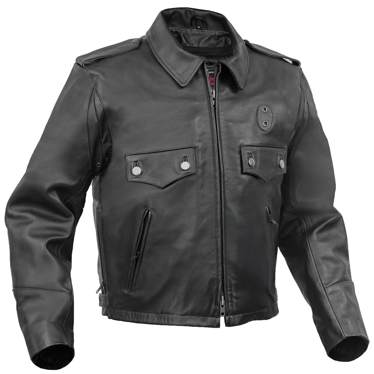 Black Raider Men’s Leather Motorcycle Jacket