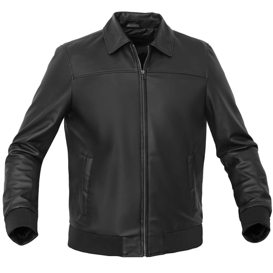 Midnight Forge Men’s Faux Leather Motorcycle Jacket