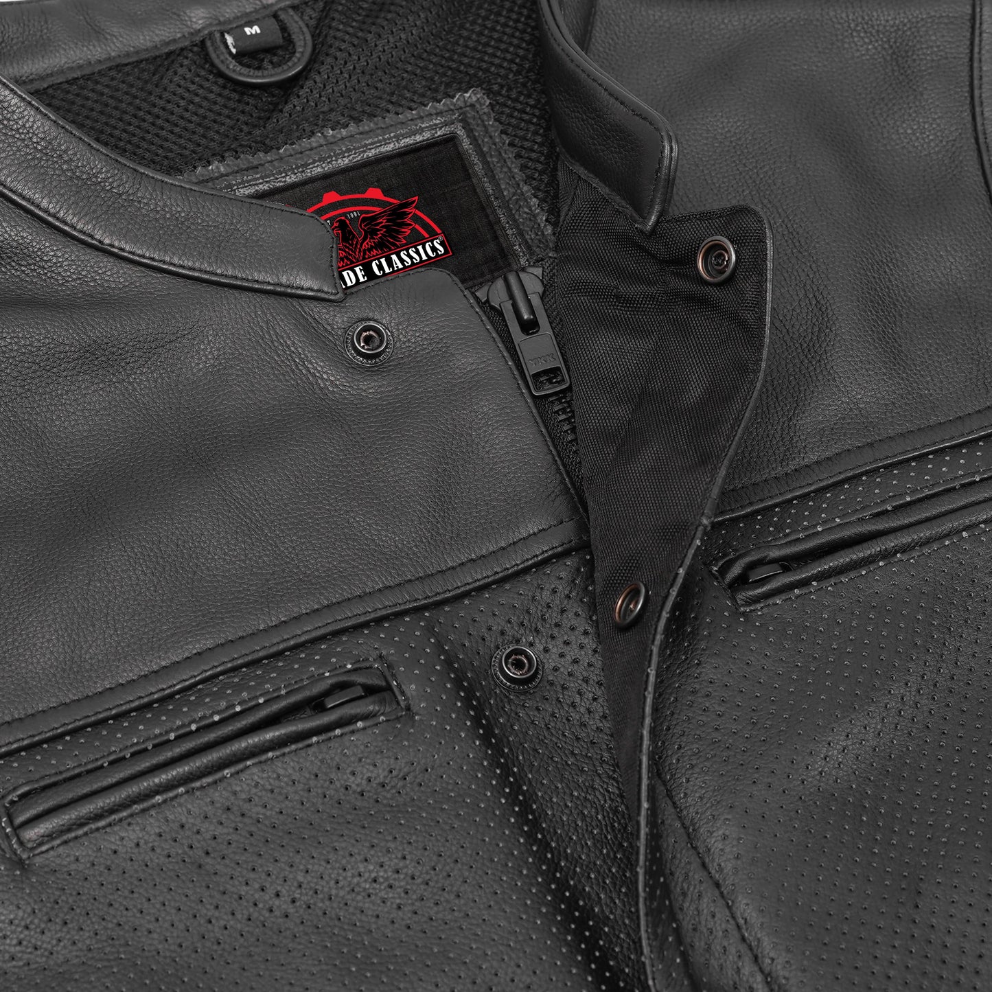 Gravel Ghost™ Lowcut Men’s Leather Motorcycle Vest