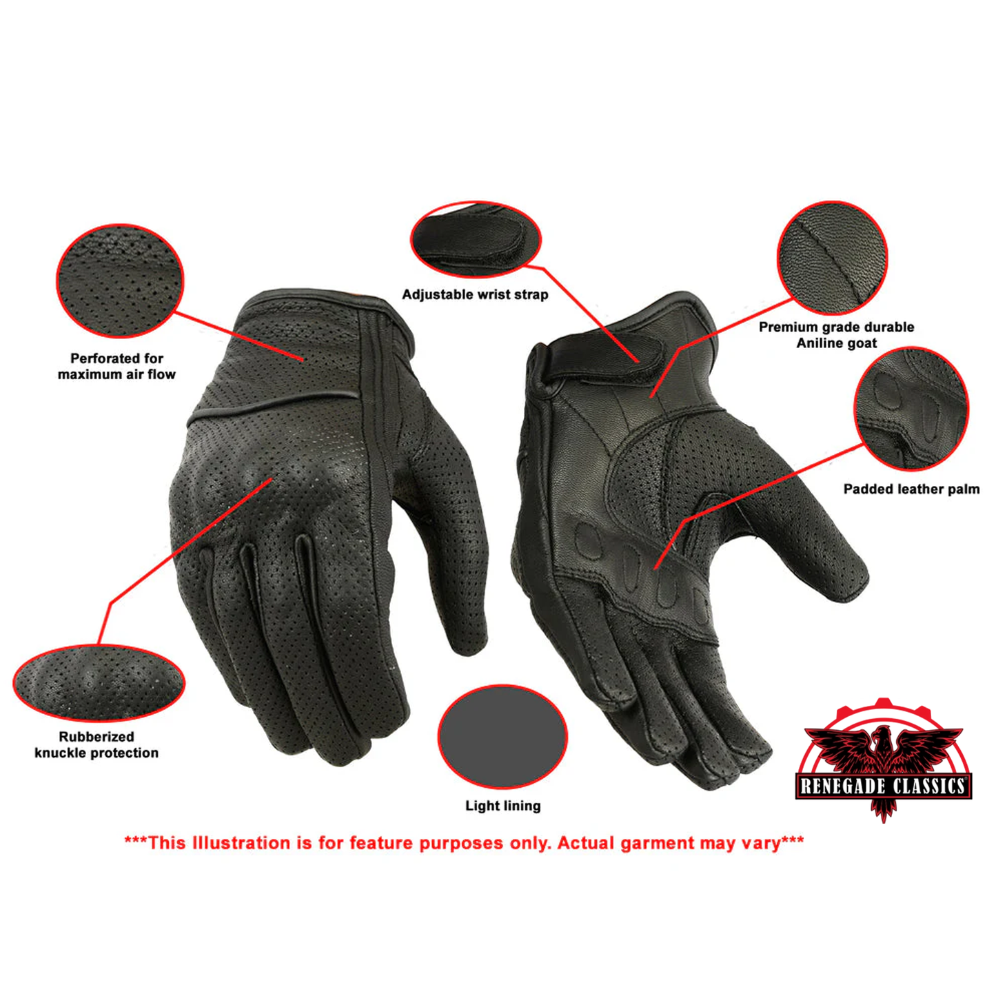 Women's Perforated Sporty Glove