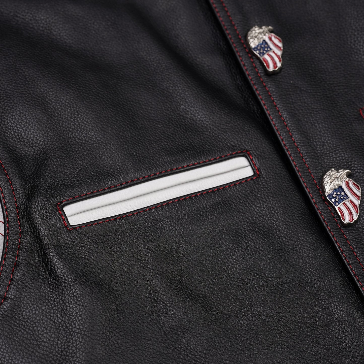 Star-Dusted Men's Leather Vest