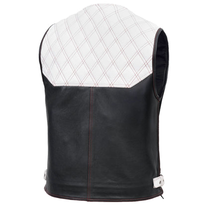 Star-Dusted Men's Leather Vest