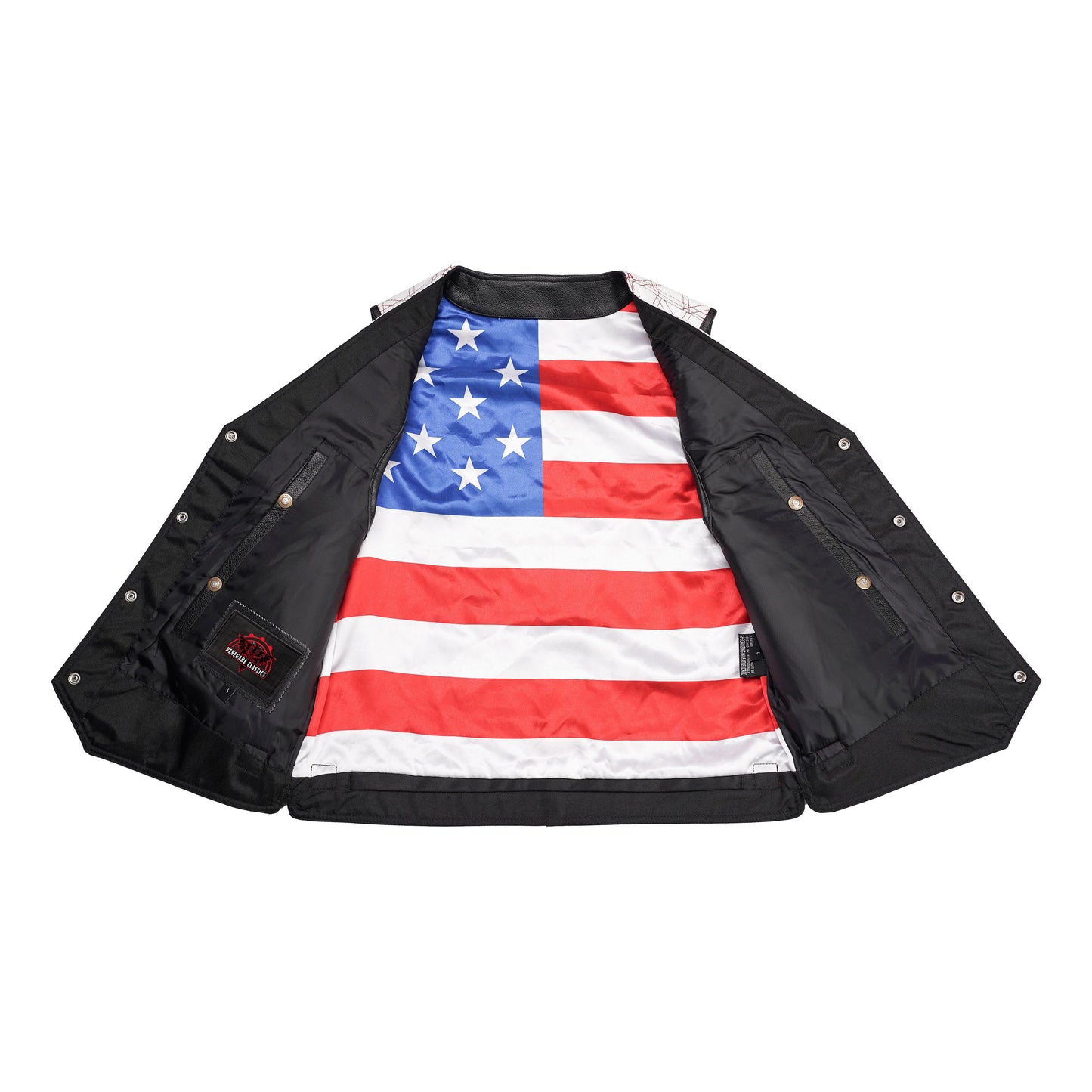 Star-Dusted Men's Leather Vest