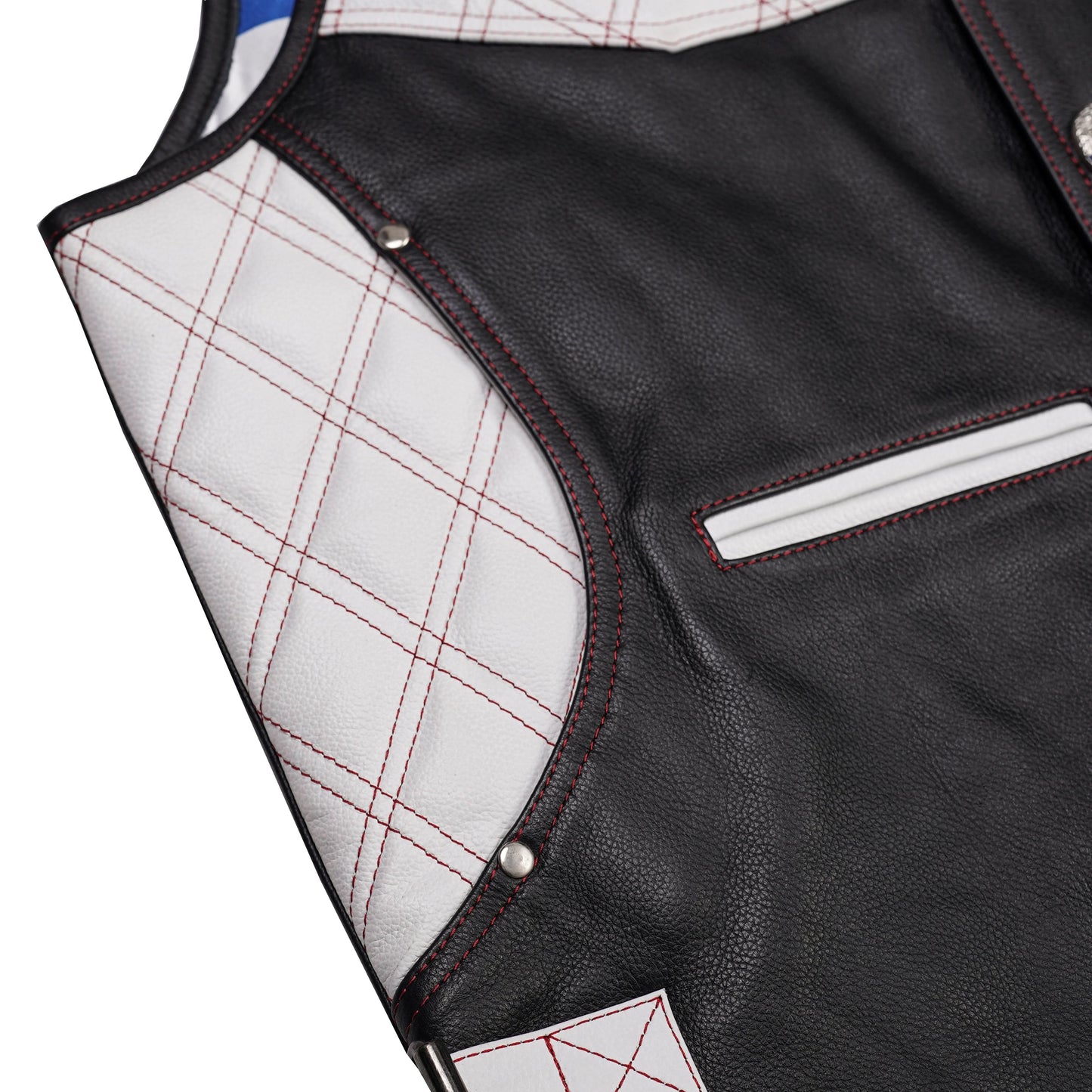 Star-Dusted Men's Leather Vest