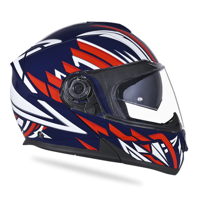 Daytona Glide Modular Motorcycle Helmet - DOT Approved, Bluetooth Ready, Dual Visor, Men/Women/Youth - W/ Liberty