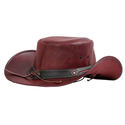 Ruby Maverick- Men’s Leather Hat