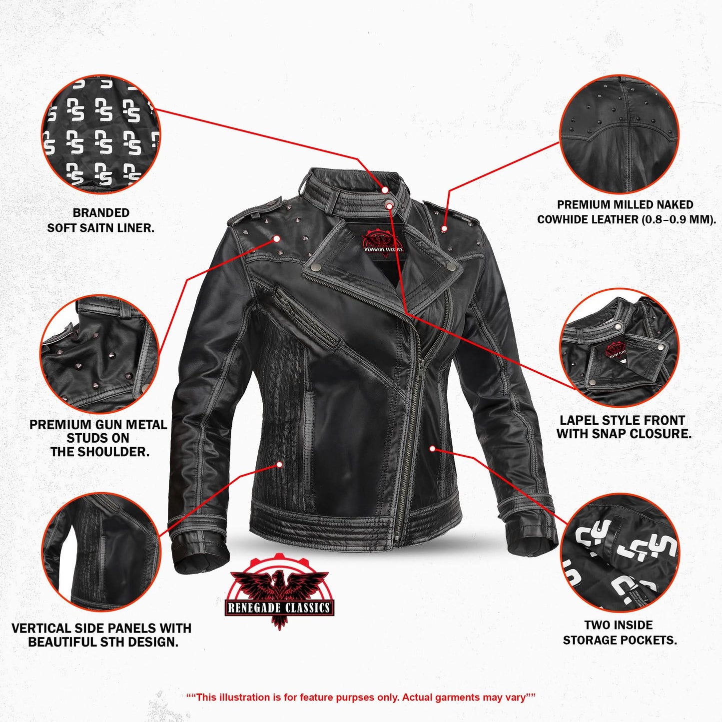 Mistress – Women’s Leather Motorcycle Jacket