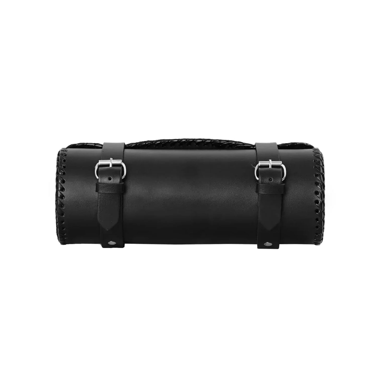 ApexMoto Premium Large Leather Round Tool Bag