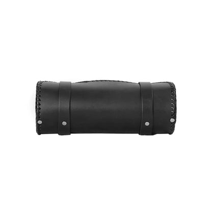 ApexMoto Premium Large Leather Round Tool Bag