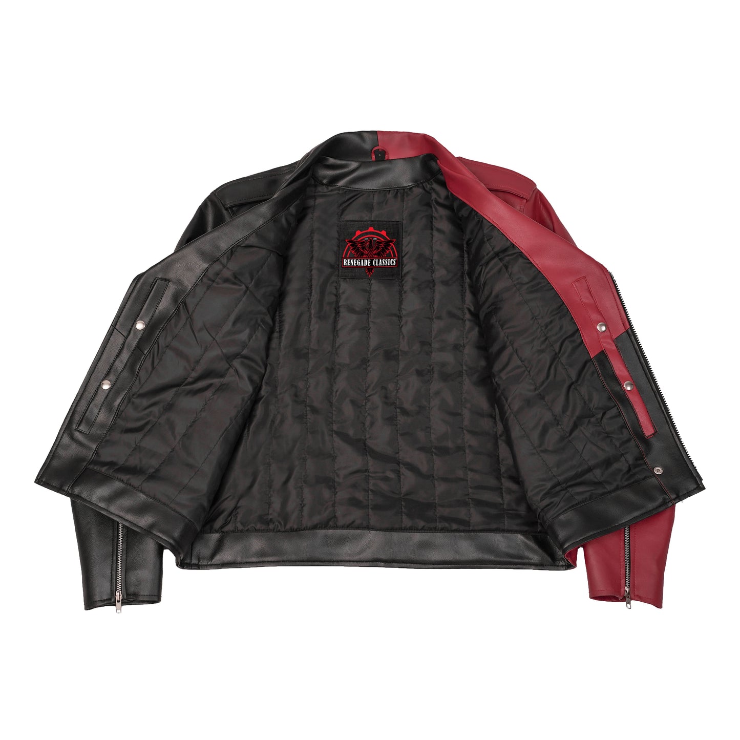 Void Ember Men’s Faux Leather Motorcycle Jacket