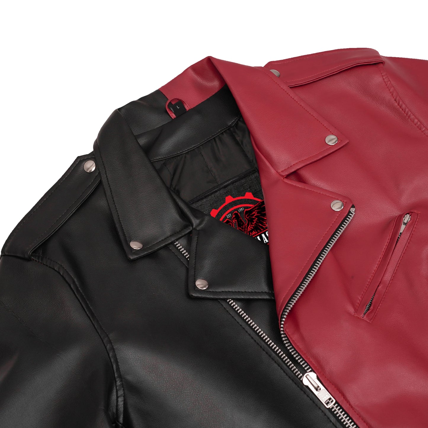 Void Ember Men’s Faux Leather Motorcycle Jacket