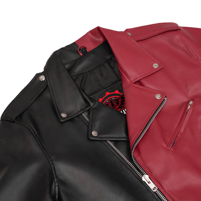 Void Ember Men’s Faux Leather Motorcycle Jacke