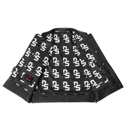 NightSentinel - Men’s Leather Motorcycle Vest