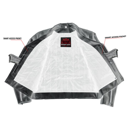 Iron Phantom Men’s Faux Leather Motorcycle Jacket