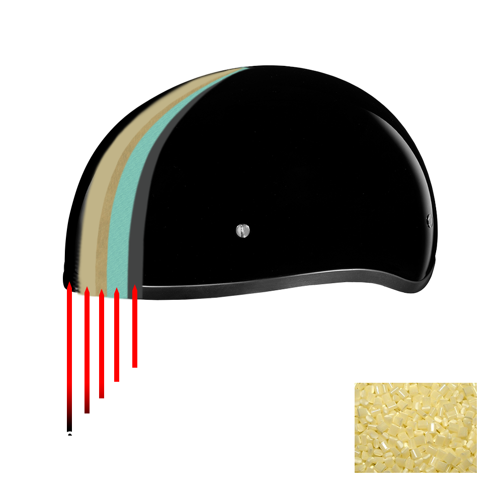 DOT Approved Daytona Skull Cap Half Shell Motorcycle Helmet - Beanie Style for Motorcycles, Cruisers, Scooters, and Mopeds W/O Visor- Hi-Gloss Pink
