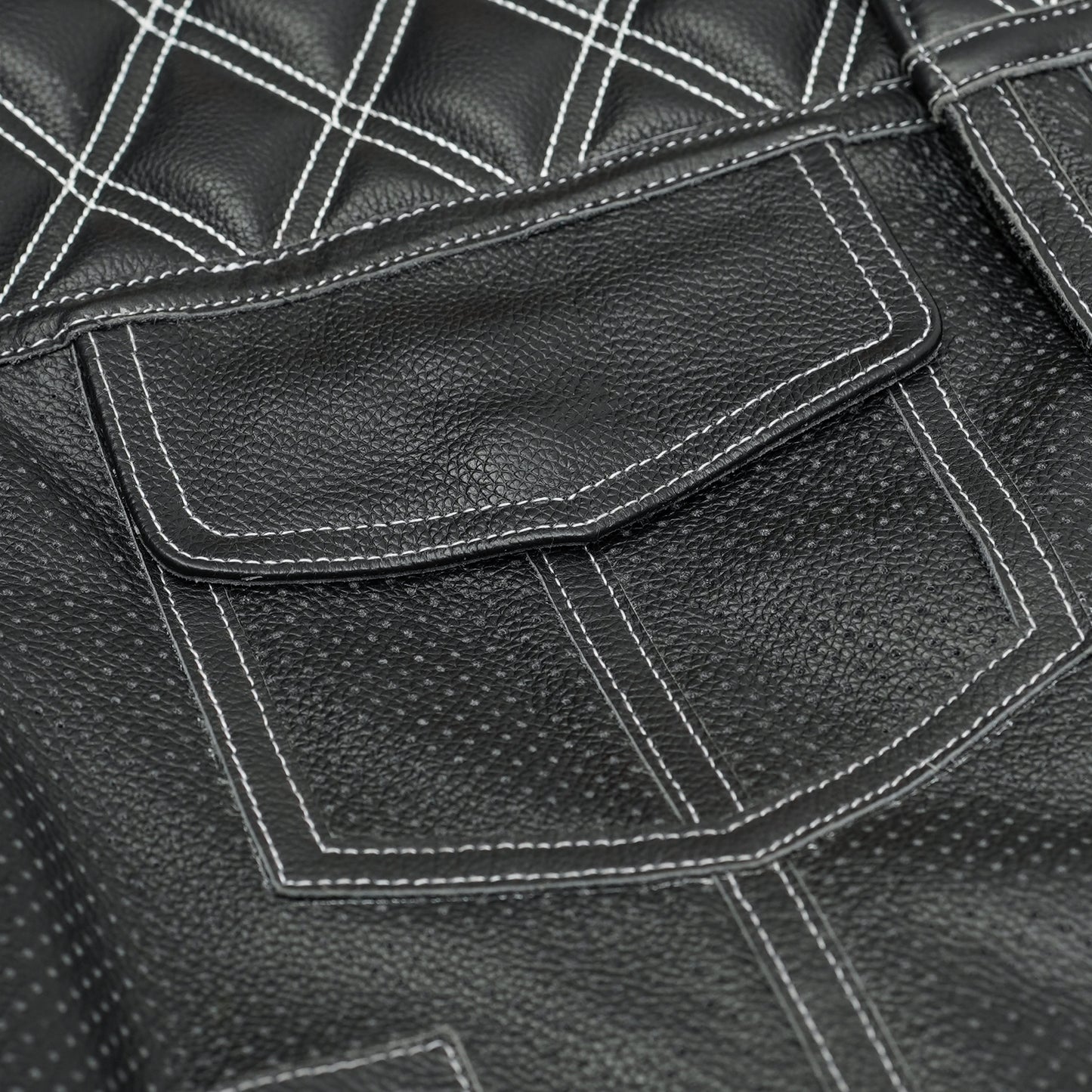 Blaze Lowcut Chrome Phantom Men's Leather Vest