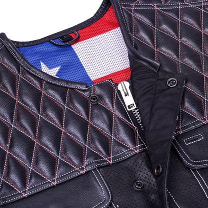Throtlex Men's Leather Vest