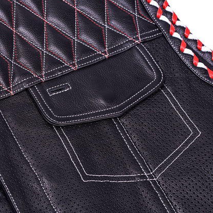 Throtlex Men's Leather Vest