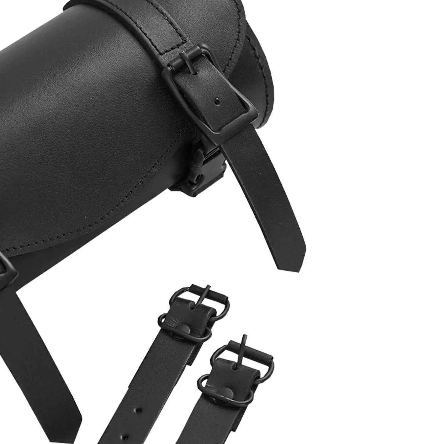 RapidThrottle Premium Large Leather Round Tool Bag