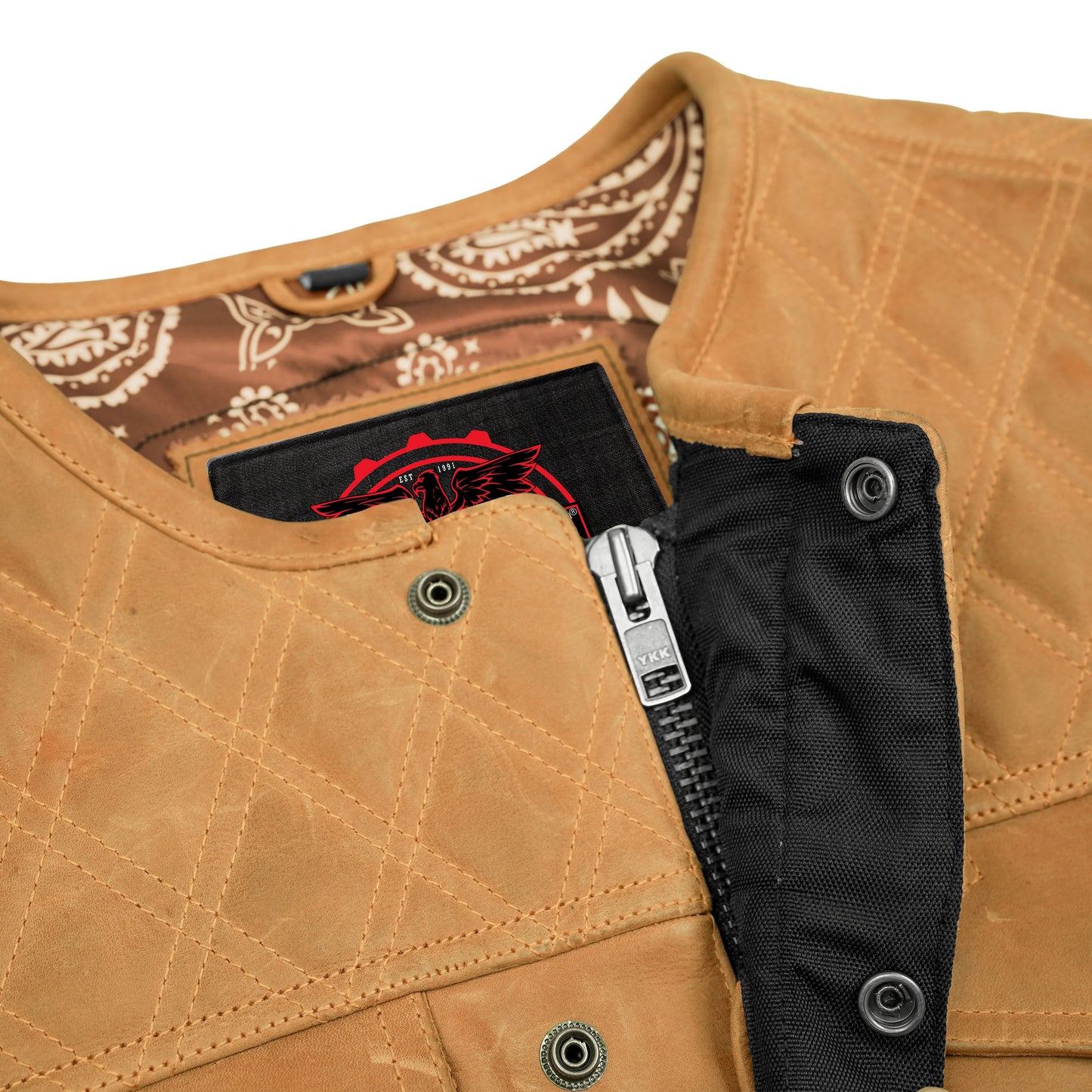 Rustic Rebel™ Lowcut Men’s Brown Leather Vest