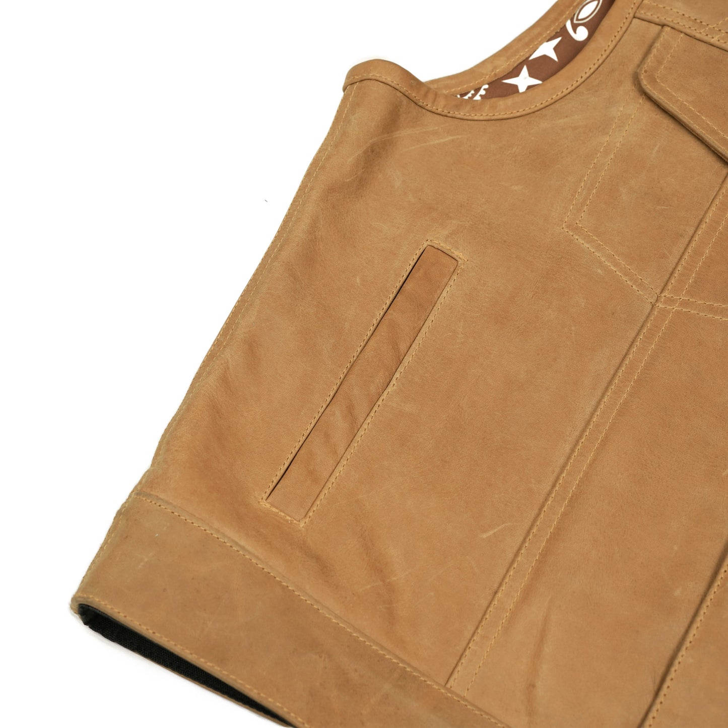 Rustic Rebel™ Lowcut Men’s Brown Leather Vest