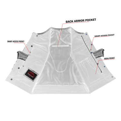 Leather Fang Lowcut Men's Leather Vest