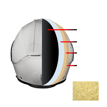 Daytona Glide Modular Motorcycle Helmet - DOT Approved, Bluetooth Ready, Dual Visor, Men/Women/Youth - Hi-Gloss White