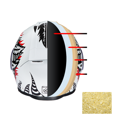 Daytona Glide Modular Motorcycle Helmet - DOT Approved, Bluetooth Ready, Dual Visor, Men/Women/Youth - W/ Phoenix