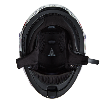 Daytona Glide Modular Motorcycle Helmet - DOT Approved, Bluetooth Ready, Dual Visor, Men/Women/Youth - W/ Phoenix