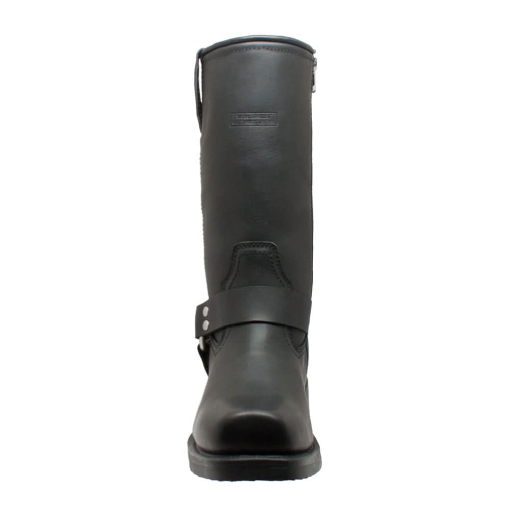 StormGuard Men's black Leather biker boots