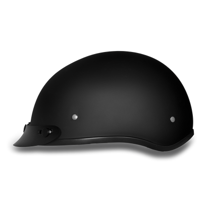 DOT Approved Daytona Skull Cap Helmet – Dull Black Helmets Daytona Helmets