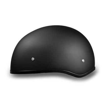 D1-BNS D.O.T. DAYTONA SKULL CAP W/O VISOR - DULL BLACK Helmets Daytona Helmets