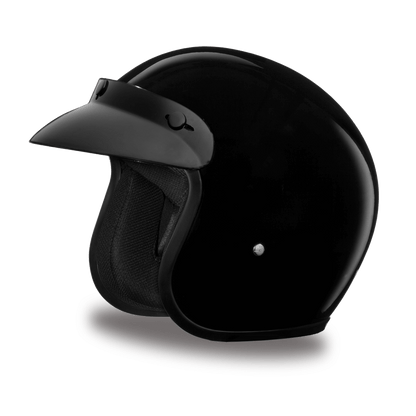 DC1-A D.O.T. DAYTONA CRUISER - HI-GLOSS BLACK Helmets Daytona Helmets