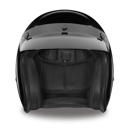 DC1-A D.O.T. DAYTONA CRUISER - HI-GLOSS BLACK Helmets Daytona Helmets