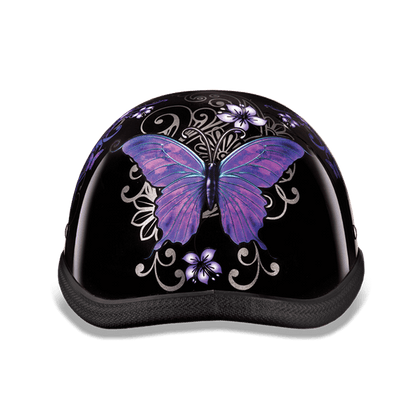 6002B EAGLE- W/ BUTTERFLY Non-DOT Helmets Daytona Helmets