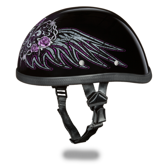6002BWH EAGLE- W/ BARBED WIRE HEART Non-DOT Helmets Daytona Helmets