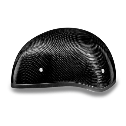 D2-GNS D.O.T. DAYTONA SKULL CAP W/O VISOR- GREY CARBON FIBER Helmets Daytona Helmets