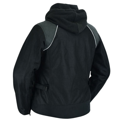 Darkstream Women's Mesh  Motorcycle Jacket - Black/ Black Tone Reflective