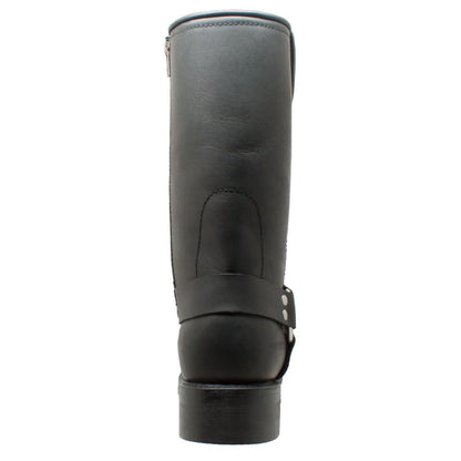 StormGuard Men's black Leather biker boots