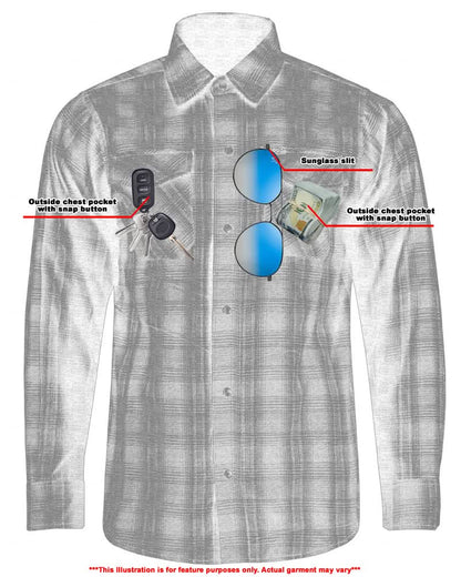 Flannel Shirt - Daze Blue and Black