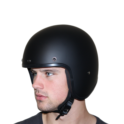 DOT Approved Daytona Cruiser Open Face Motorcycle Helmet - Men, Women & Youth - With Visor & Graphics - W/ 2nd Amendment Seal
