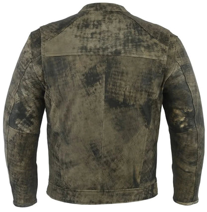 Men's Antique Brown Motorcycle Cruiser Jacket