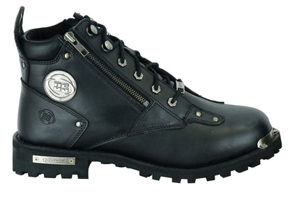 Men's 6'' Side Zipper Plain Toe Boot