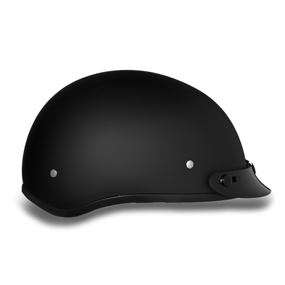 DOT Approved Daytona Skull Cap Helmet – Dull Black Helmets Daytona Helmets