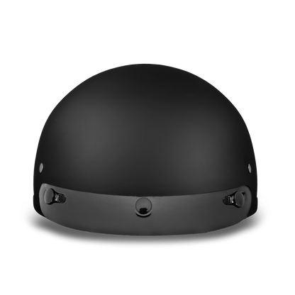 DOT Approved Daytona Skull Cap Helmet – Dull Black Helmets Daytona Helmets